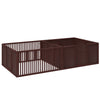 Whelping Box for Dogs, Puppy Whelping Box with Removable Doors, Puppy Playpen for Indoors, Puppy Supplies & Essentials, 81" x 39", Coffee