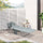 Folding Outdoor Chaise Lounge Sun Tanning Chair with Face Cavity, Pillow, 5-level Adjustable for Beach Pool, Gray
