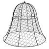 6 Pack Garden Cloches for Plants, 16" x 13" Metal Crop Cage, Plant Cages to Keep Animals Out, Black