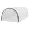 Walk-in Tunnel Greenhouse with Upgraded Structure, Mesh Door and Windows, Warm Tent Plant House, White