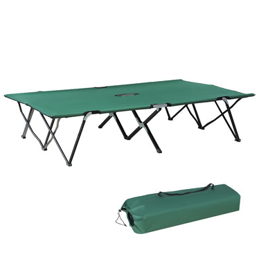 2 Person Folding Camp Cot for Adults, 50