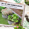 Set of 2 Raised Garden Bed, Metal Planter Box with Safety Edging, Easy-to-assemble Stock Tank, Silver