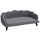 Large Dog Couch with Foam Cushioning, for Medium and Large Sized Dog With Extra Cushion Solid Wood Legs, Charcoal Gray