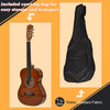 36" Classical Guitar Birch Wood Guitar Set w/Special Storage Bag for Beginners Adults  Coffee