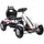 Kids Pedal Go Kart, Childrens Go Cart Toys with Adjustable Seat, Sharp Handling, Handbrake & 4 Non-Slip Rubber Wheels for Boys Girls, White
