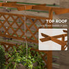 Wooden Trellis Planter Box, Raised Garden Bed to Grow Vegetables, Herbs and Flowers