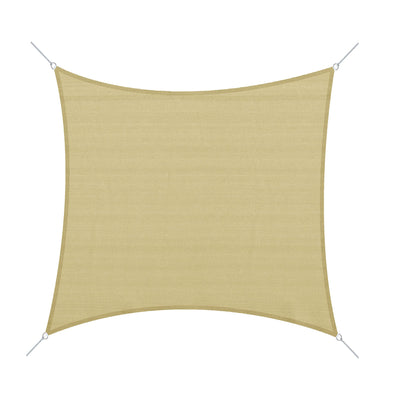 24' x 24' Outdoor Patio Sun Shade Sail Canopy Square UV Resistant - Sand