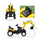 Children's Ride-On Toy Pedal Digger, Ride-on Excavator, Pretend Play Construction Car with Horn for Kids & Toddlers 3+, Yellow