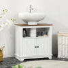 Bathroom Vanities Under Sink Storage Cabinet Cupboard with 2 Doors and Shelves, 23.5" x 11.75" x 23.5", White