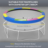 12FT Trampoline Spring Cover, Trampoline Replacement Safety Pad, Water/Tear-Resistant, All-Weather Trampoline Accessories, No Holes for Poles