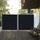Patio Retractable Double Side Awning, Folding Privacy Screen Fence, Garden Outdoor Sun Shade Wind Screen, Indoor Room Divider, Black