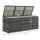 Outdoor Storage Box with Inner Liner, PE Rattan Wicker Deck Box for Indoor & Outdoor, Patio Furniture Cushions, Pool Toys, Garden Tools, Gray