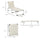 Folding Lounger Chair Sun Lounger Chair Camping Bed Cot 4-Position Adjustable Back With Pillow For Patio Garden Beach Pool Cream