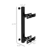 Patio Umbrella Holder Stand for Deck Railing, Umbrella Deck Mount Bracket with Adjustable Clamps, Black
