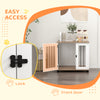 Dog Crate Furniture, Side Table Indoor Dog Kennel, End Table with Lockable Door for Small and Medium Dogs, Dog Cage, Walnut Brown