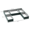 Steel Raised Garden Bed, Set of 5 Large Box Planters for Outdoor Plants Vegetables Flowers Herbs, 8x8x1ft, Green