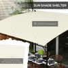 10' x 13' Outdoor Pergola Gazebo, Garden Sun Shade Shelter with Metal Frame, for Porch, Patio, Deck, Backyard