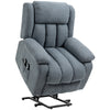 Big and Tall Electric Lift Recliner Chair with Massage for Relaxation-Loving Individuals – Gray Fabric