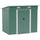 7' x 4' Metal Outdoor Storage Shed Garden Lockable Shed Tool Utility Storage Unit, Dark Green