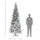 9' Unlit Snow Flocked Pine Artificial Christmas Tree with Realistic Branches and 1159 Tips, Green
