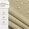 12' x 10' Retractable Awning, 280gsm UV Resistant Sunshade Shelter for Deck, Balcony, Yard, Beige