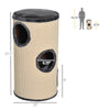 28" Cat Condo 3-Story Cat House with Sisal, Gray