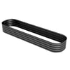 7.9 x 2 x 1ft Galvanized Raised Garden Bed Kit, Metal Planter Box with Safety Edging, Dark Gray