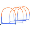 4 Piece Dog Agility Course for Old Dogs with Carriage Bag, Outdoor Use, Blue