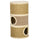 28 Inch Cat Condo, 3 Story Cat Hideaway with Sisal Scratching Pad