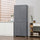 71" Freestanding Kitchen Pantry Cabinet with 2 Large Double Door Cabinets  and 1 Center Drawer, Grey