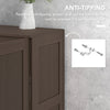 Storage Cabinet w/ Storage Shelves, Pantry Cupboard Cabinet, Coffee