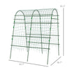 Metal Garden Trellis, Arch Trellis for Climbing Plants Outdoor, A-Frame, with Climbing Net, 57" x 66" x 81", Green
