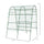Metal Garden Trellis, Arch Trellis for Climbing Plants Outdoor, A-Frame, with Climbing Net, 57" x 66" x 81", Green