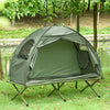 1 Person Folding Camping Cot, Portable Outdoor with Carry Bag, 2-in-1 Elevated Camping Bed Tent Single (Copy)