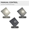 72" Solar Lamp Post Lights Outdoor, Triple-Head Street Vintage Solar Post Lamp, for Backyard, Garden Pathway, Driveway