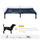 36" x 30" Cooling Elevated Dog Bed, Portable Raised Dog Cot, Pet Bed with Washable Breathable Mesh for Large Dogs, Indoor and Outdoor, Blue