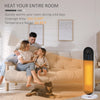 Home Space Heater, Portable Electric Heaters with 45 Degree Oscillation, Remote Control, 24H Timer and Overheating Protection, 1500W/1000W