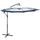 10FT Cantilever Patio Umbrella, Offset Umbrella with Crank and Cross Base for Deck, Backyard, Pool and Garden, Navy Blue