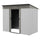 7' x 4' Metal Garden Shed, Backyard Tool Storage Shed with Dual Locking Doors, 2 Air Vents and Steel Frame, Silver