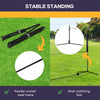 All-in-One Badminton Set, Height Adjustable for Pickleball, Volleyball, Badminton, Backyard Beach Driveway Game