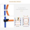 4 Pcs Agility Training Equipment for Dogs w/ Weave Poles Adjustable Hurdle Jumping Ring, Pause Box for Backyard Orange