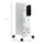 Electric Space Heater, Freestanding 161 Sq. Ft. Fireplace Heater with 3 Modes, Timer, and Remote, 600/900/1500 W, White