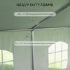 Heavy Duty Party Tent, 19.5' x 39' Large Sun Shade Canopy Tent for Parties, Wedding, Events, BBQ Grill, White