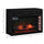 27" Electric Fireplace, In Wall Fireplace with Realistic LED Flame Effect, Remote Control, and Adjustable Brightness, 1400W, Black