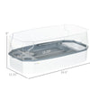 Turtle Enclosure, Turtle Tank Aquarium with Water Pump, Filter Layer, Multi Functional Area, Full View Visually Reptile Habitat