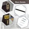 26" x 35" Shadow Box Frame, UV-Resistant Jersey Display Case with T-shirt Hanger and 2 Keys, Brown