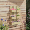 Wall-Mounted Planter Box with Trellis, for Climbing Plants, Outdoor Wood Raised Garden Bed with Adjustable Height