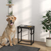 Dog Food Bowls 7 Adjustable Height Dog Bowl Stand with 2 Stainless Steel Bowls for Small Medium, and Large Dogs, Black