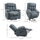 Big and Tall Electric Lift Recliner Chair with Massage for Relaxation-Loving Individuals – Gray Fabric