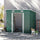 7' x 4' Metal Outdoor Storage Shed Garden Lockable Shed Tool Utility Storage Unit, Dark Green